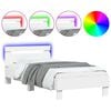vidaXL feh&eacute;r &aacute;gykeret fejt&aacute;ml&aacute;val &eacute;s LED-vil&aacute;g&iacute;t&aacute;ssal 75 x 190 cm