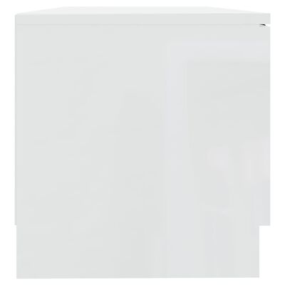 vidaXL 2 db fehér magasfényű szerelt fa TV-szekrény 80x35x36,5 cm