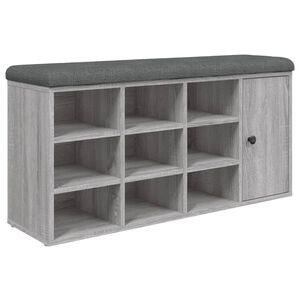 vidaXL sz&uuml;rke sonoma sz&iacute;nű szerelt fa cipőt&aacute;rol&oacute; pad 102 x 32 x 50 cm