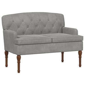 vidaXL Gombra tűz&ouml;tt loveseat Vil&aacute;gossz&uuml;rke 111 x 65 x 79 cm B&aacute;rsony