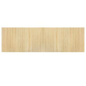 vidaXL n&eacute;gysz&ouml;gletű vil&aacute;gos term&eacute;szetes bambusz szőnyeg 60 x 200 cm