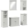 vidaXL F&uuml;rdőszoba b&uacute;tor szett VIGO 5 db Antik feh&eacute;r 37 x 34 x 110 cm