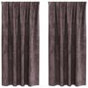 vidaXL B&aacute;rsonyf&uuml;gg&ouml;ny&ouml;k 2 db Barna 175 x 140 cm B&aacute;rsony
