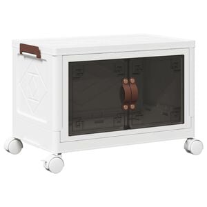 vidaXL egym&aacute;sra rakhat&oacute; t&aacute;rol&oacute;doboz kerekekkel 28 L 48,5x29,5x33 cm
