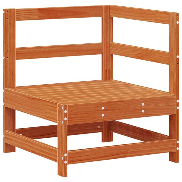 vidaXL Kerti lounge szett 6 pcs Viaszbarna T&ouml;m&ouml;r fenyő