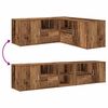 vidaXL antik fa sz&iacute;nű szerelt fa sarokszekr&eacute;ny 200x40x45 cm
