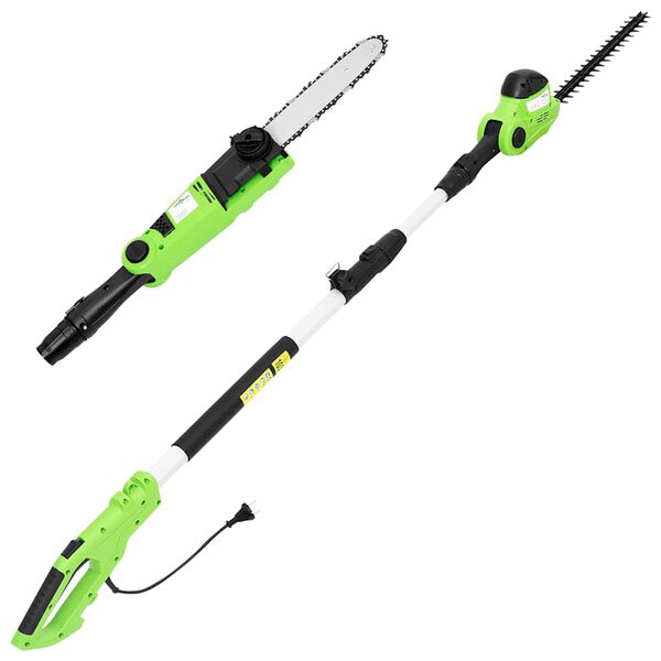 vidaXL 2 az 1-ben teleszkópos láncfűrész/sövényvágó 25/41 cm 710/550W