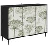vidaXL Sz&eacute;f GOTHA Fekete T&ouml;lgy 102 x 33 x 76 cm Szerelt Fa