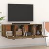 vidaXL 2 db f&uuml;st&ouml;s t&ouml;lgy sz&iacute;nű szerelt fa faliszekr&eacute;ny 80x35x36,5 cm