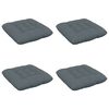 vidaXL &Uuml;lőp&aacute;rn&aacute;k VIANEN 4 db 100% poli&eacute;szter K&eacute;k 50 x 50 x 12 cm