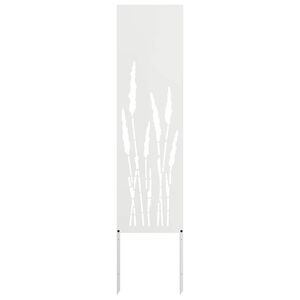 vidaXL Kertv&eacute;dő v&aacute;szon Feh&eacute;r 32 x 140 cm Hidegen hengerelt ac&eacute;l