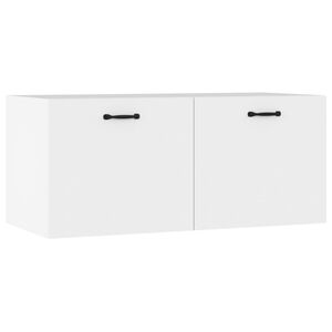 vidaXL feh&eacute;r szerelt fa faliszekr&eacute;ny 80 x 36,5 x 35 cm