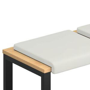 vidaXL Padp&aacute;rna 4 db Műbőr Feh&eacute;r M&eacute;ret: 35 cm m&eacute;ly