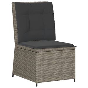vidaXL sz&uuml;rke polyrattan d&ouml;nthető kerti kanap&eacute; p&aacute;rn&aacute;kkal