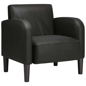 vidaXL fekete műbőr kanap&eacute; sz&eacute;k karf&aacute;val 54 cm