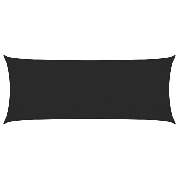 vidaXL fekete HDPE napvitorla 160 g/m&sup2; 2 x 5 m