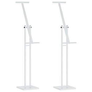 vidaXL Ki&aacute;ll&iacute;t&oacute; &Aacute;llv&aacute;ny 2 db Feh&eacute;r 26,5 x 26,5 x 150 cm Ac&eacute;l