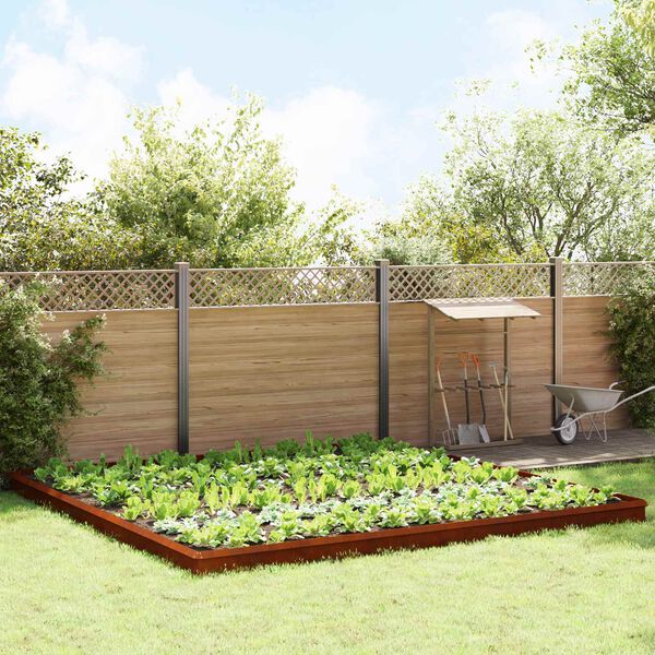 vidaXL Csiga ker&iacute;t&eacute;sek 20 pcs Rozsd&aacute;s Időj&aacute;r&aacute;s&aacute;ll&oacute; ac&eacute;l