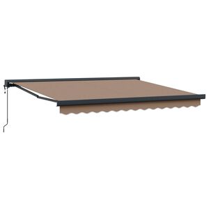 vidaXL Beh&uacute;zhat&oacute; napellenző T&oacute;psz&iacute;nű 500 &times; 300 cm Sz&ouml;vet &eacute;s F&eacute;m