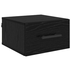 vidaXL &Eacute;jjeliszekr&eacute;ny 35 x 35 x 20 cm Szerelt Fa Musta tammi