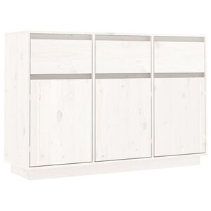 vidaXL feh&eacute;r t&ouml;m&ouml;r fenyőfa t&aacute;lal&oacute;szekr&eacute;ny 111 x 36 x 75 cm