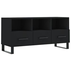 vidaXL fekete szerelt fa TV-szekr&eacute;ny 102 x 36 x 50 cm