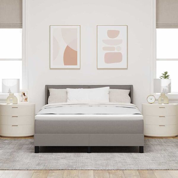 vidaXL Boxrug&oacute;s &aacute;gy matracmal T&oacute;psz&iacute;nű 200 x 140 cm Poli&eacute;szter