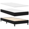 vidaXL Boxspring &aacute;gy matraccal Fekete 90 x 190 cm Sz&ouml;vet &eacute;s M&eacute;rn&ouml;ki Fa