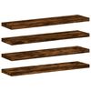 vidaXL 4 db f&uuml;st&ouml;s t&ouml;lgy sz&iacute;nű szerelt fa fali polc 40 x 10 x 1,5 cm