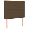 vidaXL s&ouml;t&eacute;tbarna sz&ouml;vet fejt&aacute;mla 90x5x118/128 cm
