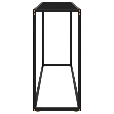 vidaXL fekete edzett üveg tálalóasztal 120 x 35 x 75 cm