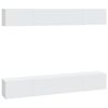vidaXL 4 db feh&eacute;r fali TV-szekr&eacute;ny 100 x 30 x 30 cm