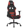 vidaXL fekete &eacute;s piros sz&ouml;vet massz&aacute;zs j&aacute;t&eacute;ksz&eacute;k l&aacute;btart&oacute;val