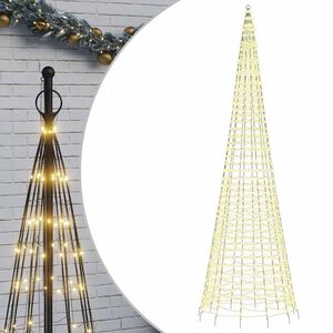 vidaXL meleg feh&eacute;r LED kar&aacute;csonyfa 1534 LED 500 cm