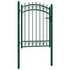 vidaXL Kapu EMMEN 104 x 109,5 cm Z&aacute;rolhat&oacute; Porsz&oacute;rt Ac&eacute;l Z&ouml;ld