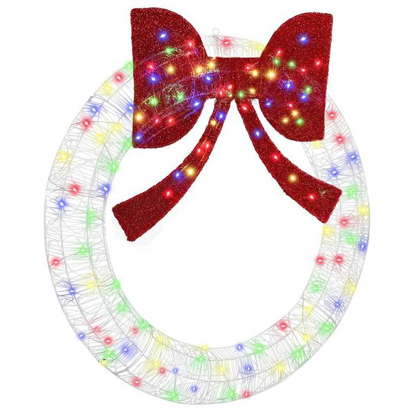 vidaXL Koszor&uacute; 150 LED-del Soksz&iacute;nű 120 cm Akril