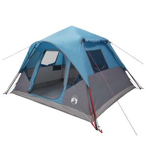 vidaXL Azonnali s&aacute;tor K&eacute;k 305 x 275 x 190 cm Poli&eacute;szter &eacute;s ac&eacute;l