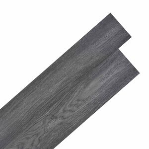vidaXL &Ouml;ntapad&oacute;s PVC Padl&oacute; Deszk&aacute;k Fekete &eacute;s Feh&eacute;r 30,5 x 61 cm 28 db