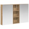 vidaXL F&uuml;rdőszobai Szekr&eacute;ny Szett 3 db 80 x 10,5 x 50 cm Szerelt fa
