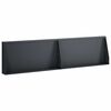 vidaXL T&aacute;mfal 2 db 80 x 12 x 30 cm Ac&eacute;l Antracitsz&uuml;rke