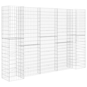 vidaXL H alak&uacute; ac&eacute;ldr&oacute;t vir&aacute;gtart&oacute; gabion 260 x 40 x 180 cm