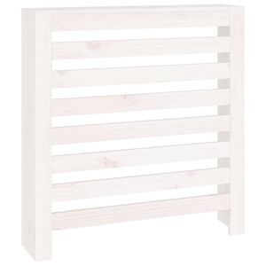 vidaXL feh&eacute;r t&ouml;m&ouml;r fenyőfa radi&aacute;torburkolat 79,5 x 19 x 84 cm