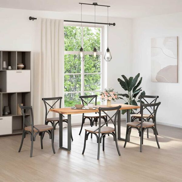 vidaXL 2 db antracitsz&uuml;rke U-alak&uacute; ac&eacute;l konzolasztal l&aacute;b 28x(72-73) cm