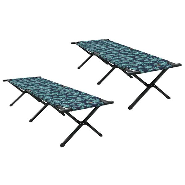 vidaXL &Ouml;sszecsukhat&oacute; Kemping &Aacute;gy Lev&eacute;l 2 pcs Erdő 193 x 69 x 45 cm