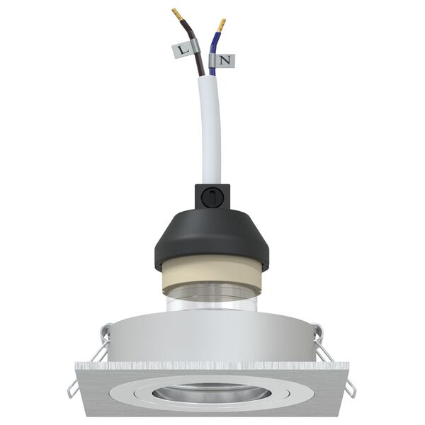 vidaXL Spotlámpák fényszórókkal 24 pcs Ezüst 9 x 9 x cm Alumínium