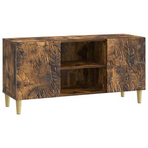 vidaXL TV szekr&eacute;ny 102 x 34,5 x 50 cm F&uuml;st&ouml;s T&ouml;lgy Szerelt Fa