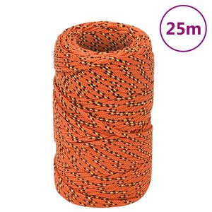 vidaXL narancss&aacute;rga polipropil&eacute;n haj&oacute;k&ouml;t&eacute;l 2 mm 25 m