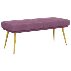 vidaXL K&eacute;ttag&uacute; pad Lila 120 x 45 x 46 cm B&aacute;rsony