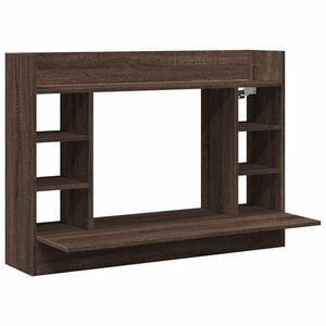 vidaXL barna t&ouml;lgy sz&iacute;nű szerelt fa fali &iacute;r&oacute;asztal 105 x 48 x 75 cm