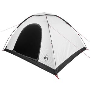 vidaXL Kempingss&aacute;tor tetővel Feh&eacute;r Fekete&aacute;thatol&oacute; 335 x 275 x 180 cm